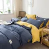 침구 세트 북유럽 현대 세트 간단한 겨울면 침대 덮개 베개 침실 juego de cama 홈 섬유 DB60CD