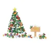 Väggklistermärken 1 ark xmas trädgåva klistermärke dekor jul dekorativa