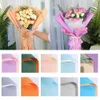 20 pièces/lot fleurs Double Ouya papier emballage emballage cadeau bicolore fleuriste emballage papier Bouquet fournitures w-01366