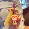 Ключевые кольца Новый аниме демонов Убийца Kimetsu no Yaiba KeyChain Kamado Nezuko 3D Rubber Penne Pendate Keyring Cosplay Accessesies Accessesies Gifterry G230210