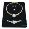 bijoux bracelet en or 14K femmes collier femmes braclets boucles d'oreilles pour femmes ensemble