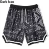 Geometric Bandana High Street Shorts Men Summer Men's Shorts Color Block Ribbon Shorts for Men 210603