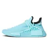 Överdimensionerade EUR 47 Pharrell Williams NMD R1 v2 ​​mänsklig ras löparskor mens kvinnor löpare extra öga lila hu spår vita svarta gula tränare sport sneakers