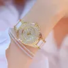 女性の高級ブランドゴールドシルバーダイヤモンドレディースを見る腕時計セラミックウォッチ女性Reloj Mujer 210527
