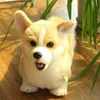 Animals Baby Plush Toy Shortlegged Corgi Dog Simulation Stuffed Animal s Super Realistic Home Decor Pet Child Gift 210728