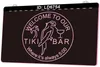 LD6754 Welcome to Out Tiki Bar Where Its Always 5 Light Sign 3D Engraving LED Whole Retail3155690
