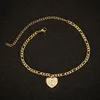 Anklets list Bransoletka kostki dla kobiet Fahion 2022 stopa Serce kształt łańcuch dziewczyn biżuteria Marc22