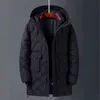 Varumärke Vinter 90% Vit Duck Down Jacket Män Long Parkas Högkvalitativa Hooded Warm Vattentät Coats för Black Outwear 211214