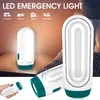 Emergency Lights Portable LED Rechargeable 2 Modes Power Failure Handheld Camping For Emgergencies