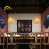 Lampada a sospensione a LED in bambù classico cinese Lampada da decorazione per ristorante loft vintage Illuminazione Lampade a sospensione da cucina