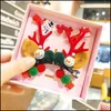 Hair Aessories Baby, Kids & Maternity Childrens Sundae Set 8 Pcs Gift Box Elk Old Man Hairpin Head Rope Plastic Clip Cute Snowman Baby Drop