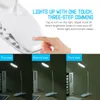Tischlampen USB-Wiederaufladbare LED-Schreibtischlampe Flexibler Touch-Dimmclip auf für Buchbett und Computer 3 Farbmodi