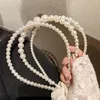 Hårklämmor Barrettes Xiaoboacc Retro Pearl Kvinnor Huvudband Korean Fashion Temperament Pressure Hairpin Hairband Wedding Accessories Drop