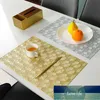 PVC Placemats Hollow Waterproof Non Slip Table Mats Heat-insulated Pad Coaster HomeP lacemat Decoration Factory price expert design Quality Latest Style Original