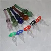 14 mm roken mini nectar kit met kwarts nagelpunt roestvrijstalen tips olieliguren waterglas bongs nector collector