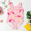 Cactus Print Baby Girl Swimsuit One-Piece Ruffle Children Swimwear 3-8 Years Cute Kids Girl Bathing Suit Child Summer Beach Wear 944 Z2