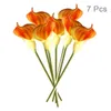 Ghirlande di fiori decorativi 7/20 pezzi Ramo lungo Calla Lily Simulazione Fiore Bouquet da sposa Real Touch Decorazione artificiale per la casa