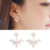 Boucles d'oreilles en argent Sterling 925 pour femmes Zircon bijoux de mode coréens géométriques boucles d'oreilles fille