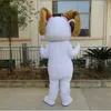 Costume mascotte pecora bianca di Halloween Personaggio a tema Cartoon Ariete di alta qualità Festival di Carnevale Vestito operato Natale Taglia per adulti Festa di compleanno Vestito da esterno