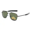 Anti-Scratch-Glas G15 grüne Linse 54mm Quadratischer Rahmen Klassische UV400 Militärpilot-Sonnenbrille