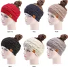 Festa Favor Malha Crochet Headband Mulheres Inverno Esportes Hairband Turbante Yoga Head Faixa Orelha Muffs Cap Headbands 6 Cores SN3216