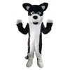 Huskeen Husky Wolf Mascot Traje de Alta Qualidade Personalizar Desenhos Animados Anime Tema Caráter Unisex Adultos Outfit Natal Carnaval Fantasia Vestido