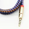 Cable Woven Braided Audio 3.5 MM Male To Male Cord 1.5M Headphone Speaker AUX Cable For Car MP3 Headphone Wire High Quality