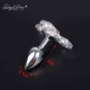 NXY SEX Anal Toys Davydaisy LED Light Butt Plug Roman Toy For Par Y Stainless Tail Adult AC126 12027891022