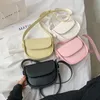 Sacs à bandoulière en cuir PU souple pour femmes, sacs à main simples à bandoulière, couleur unie, 2021