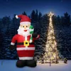 1.5m / 1.8m Natale Gonfiabile Pupazzo di Neve Bambola LED Luce Notturna Figura Giocattoli Da Giardino Festa Decorazioni Di Natale Capodanno Spina DEGLI STATI UNITI UE G0911