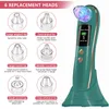 Rechargeable Blackhead Remover Nose Beauty Twarz Głębokie oczyszczanie Porę odkurzacz z niebieską czerwoną lekką terapią