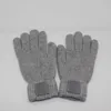 Designer Gebreide handschoenen Winterhandschoen Trendy Letter Winddicht Breien Wanten Buitenrijden Full Finger Mitts