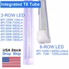 Led Light 4Ft T8 Cold White Integrated Tube Lights Bulb 36W 50W 72W, 150W Equivalent Shop Lighting, Cold White 6500K,Linkable Cooler Door Lamp OEMLED