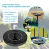 Solar Powered Water Fountain Pump Floating Bird Bath Garden Pond Vattenkit för trädgårdsdekorationer