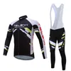 Racing Sets Lange Mouw Fietsen Kleding Mannen 2022 Fall Fiets Kleding Pro Team Pak Mannelijke Road Bike Bib Kit Uniform