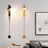 Wall Lamps LED Golden Lamp Art Copper Sconce Iron Light Fixture Home Decoration For Bedroom Bedside Modern Interior Stair Aisle