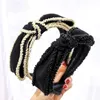 Vintage Perles Noeud Big Bow Hairband Bandeau Accessoires pour cheveux