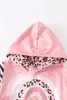 Girlymax Baby Girls Children Clothes Mommy Me Long Sleeve Mama Mini Rainbow Leopard Stripe Hoodie Top Boutique Kids Clothing 21086297008