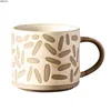 Muggar Creative Water Cup Par Ceramic Retro Style Japanese Stoare Mug Office Coffee Home Breakfast