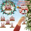 زينة عيد الميلاد شجرة الأسرة الراتنج تمثال حلية diy الديكور pandent عيد الميلاد ديكور السنة 2022 # 50