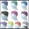 Спортивные повязки с кнопкой для маски для лица Женские Обертывания Широкие полосы Тренажерный зал Держатель для волос для волос Эластичные Hairlace Tucti HK9L5