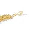 Mode bohemian långa dangle örhängen unika naturliga blad stora örhänge för kvinnor smycken