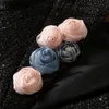 2021 Herbst Herbst Langarm Revers Revers Glitzer Schwarz Einfarbig 3D Blumen Pailletten Tweed Mantel + asymmetrischer Rock Zweiteilige Anzüge 2-teiliges Set 21O110923