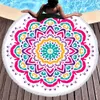 Mandala Redonda Beach Towel Cobertor Sunscreen Bohemian Círculo Serviette Picnic Tapete Yoga Mat Sunblock Camping Bath Toalhas