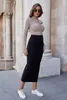 Skirts Women Casual Black Skirt Spring Autumn Sexy Bodycon Pencil Ladies High Waist Elegant Long Party Club