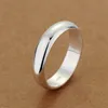 Yhamni 100 Authentic 925 Sterling Silver Rings For Women Men Simple Couple Ring Smooth Wedding Band For Lovers Gift7559993