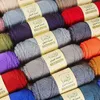 1PC Cachemire lait Coton Fil d'épaisseur Pull de lot en gros crochet 5pcs tricoter filetage coloré fil bricolage laine douce Y211129