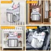 Orzbow Baby Crib Hanging Storage Bag Portable Diaper Organizer born Bedding Set Foldable Nappy Bags born Diaper Container 211025