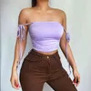 Femmes Sexy Sangle Bandage Débardeur Froncé Sans Manches Moulante Camisoles Casual Y2K Vêtements D'été Dos Nu Crop Tops Streetwear 210517