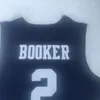 ヴィンテージ＃2 Devin Booker Moss Point High School Jersey Black Kentucky WildcatsバスケットボールジャージステッチシャツS-XXL